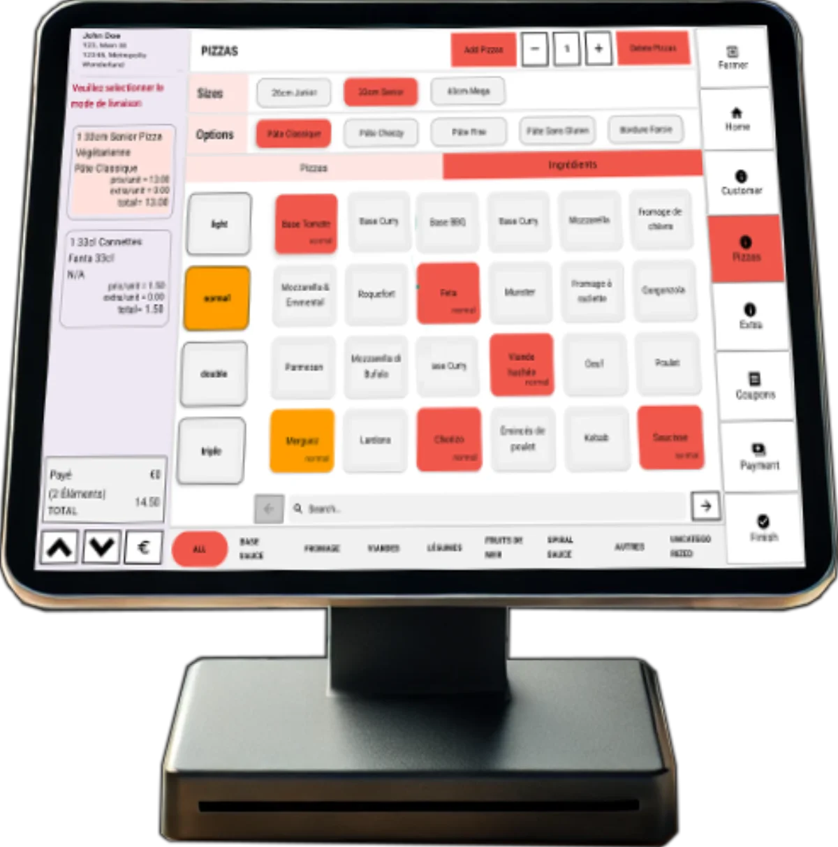 POS interface